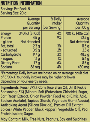 Dill & Pickle 100g (Case of 7X Units)